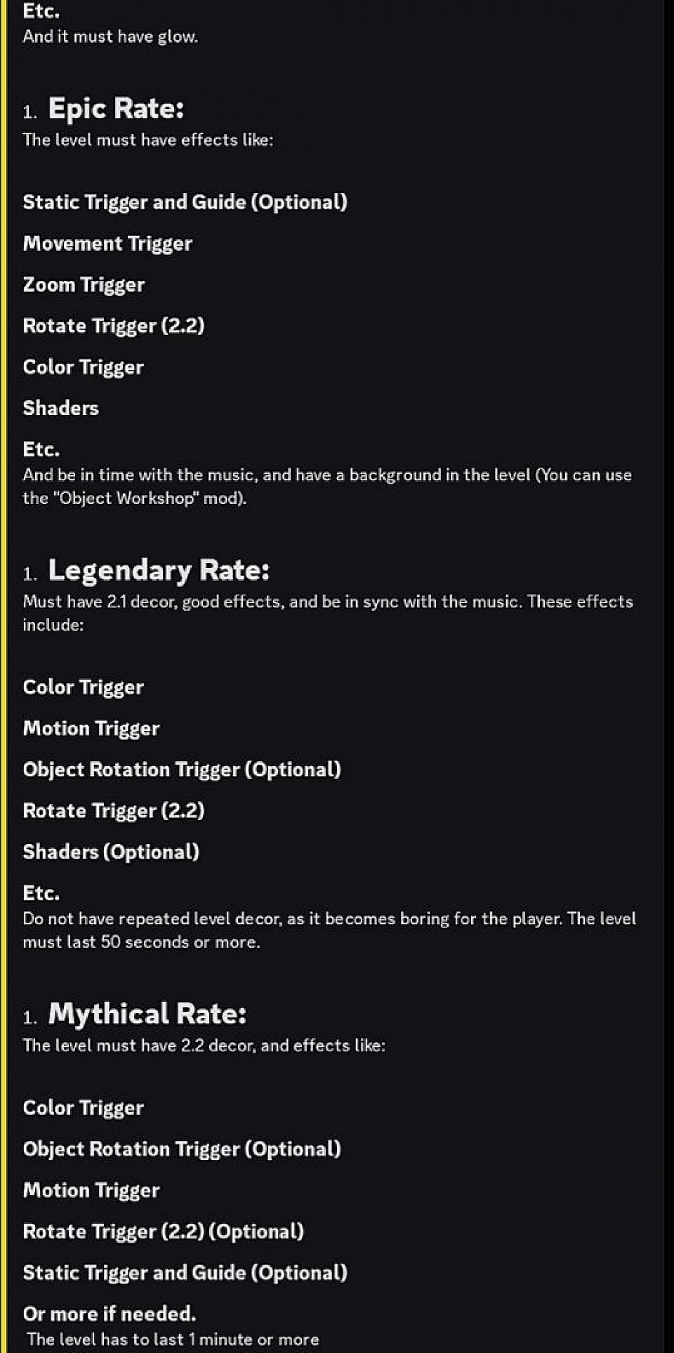ENGLISH RATE REQUEST